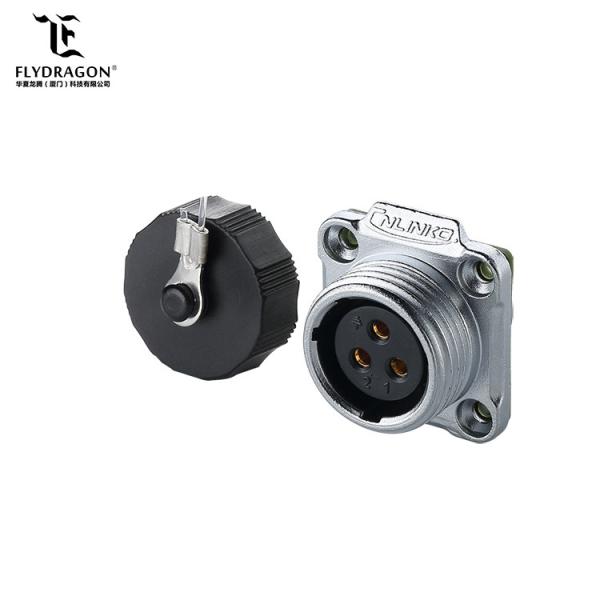 3-pin Male Plug Waterproof amp Automotive Electrical Power Cable Connectors with Dust-proof Cover