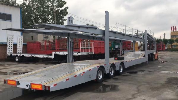 Compact Vehicle Transport Versatile 3axle Car Trailer for Loading Weight of 40t-60t