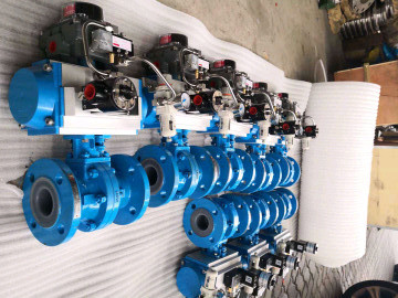 Flow Control WCB Ball Valve Pneumatic Actuator Control Ball Valve