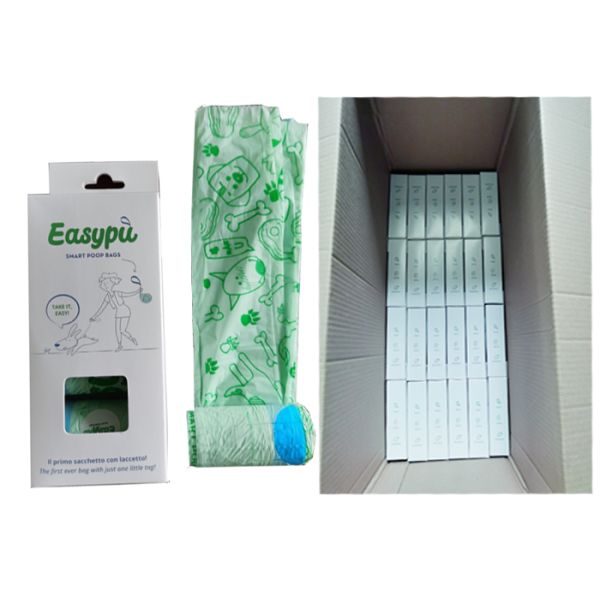 Light Green EN13432 Plastic Free Packaging Bags Biodegradable For Dog