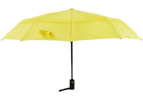 Foldable Fiberglass Ribs Pongee Compact Windproof Umbrella