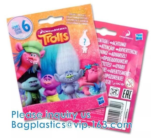 Mylar Plastic Edible, Foil Bag Child Toy Pouch, High Barrier Reclosable Stand Up Zipper Poly Toy Bag