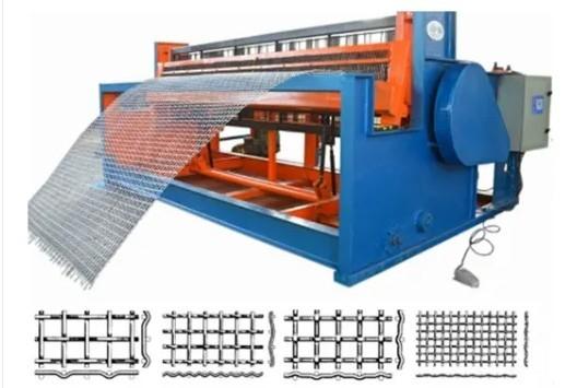 0.5-12mm Wire Diameter Hydraulic Crimped Wire Mesh Machine For Vibrating Screen