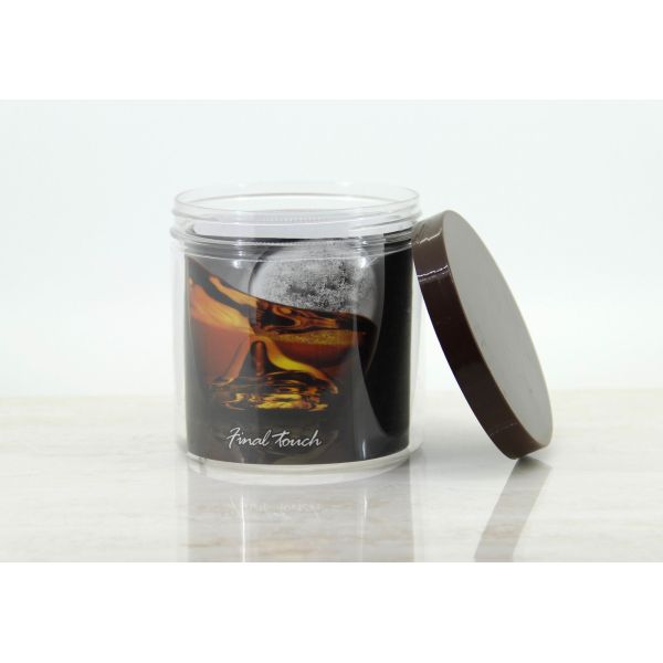 Promotional Food Packaging Clear plastic pet Jars witn PE cap 100mm