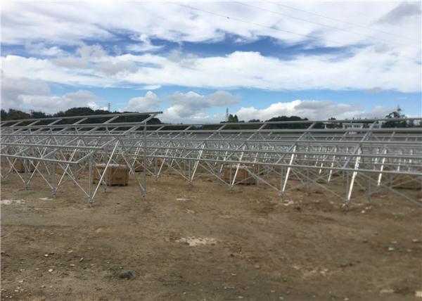 Pilhas de aço do parafuso do painel solar do picovolt, pilhas concretas do parafuso da montagem de alumínio da terra de quadro do apoio