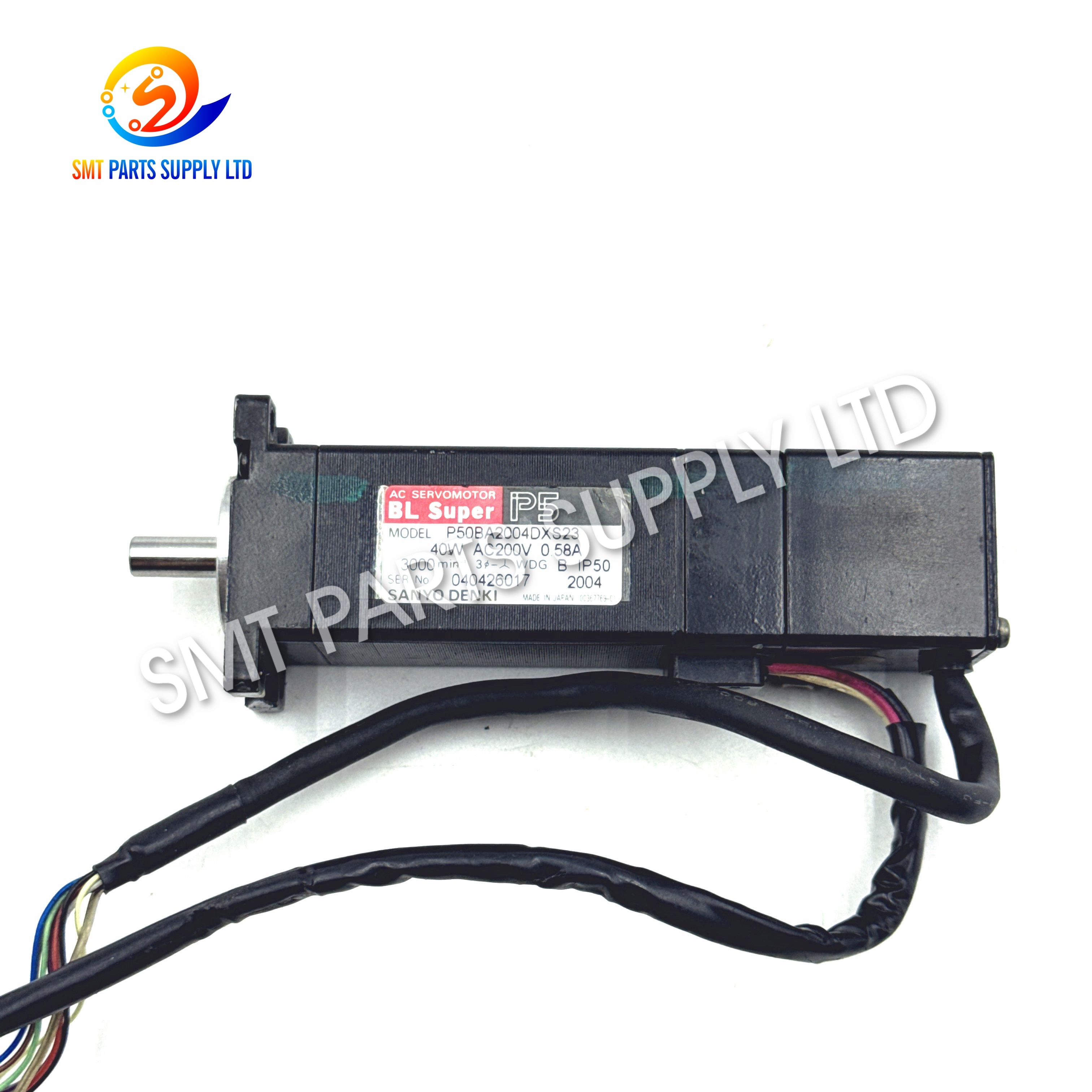 SANYO P50BA2004DXS23 Z-Axis Servo Motor for I-PULSE M1/M2/M4S Pick and Place Machines