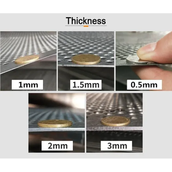 2 мм 3 мм Размер отверстия Нержавеющая сталь Перфорированный металлический лист сетка Декоративный лист для вентиляции