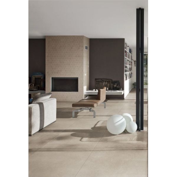 Indoor Ceramic Wall Tiles 24 X 24 Inches , Beige Color Marble Floor Tiles