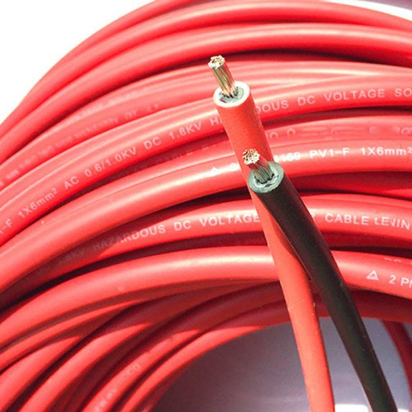 4mm² Single Core Solar Cable 1m 1000V DC Tinned Copper