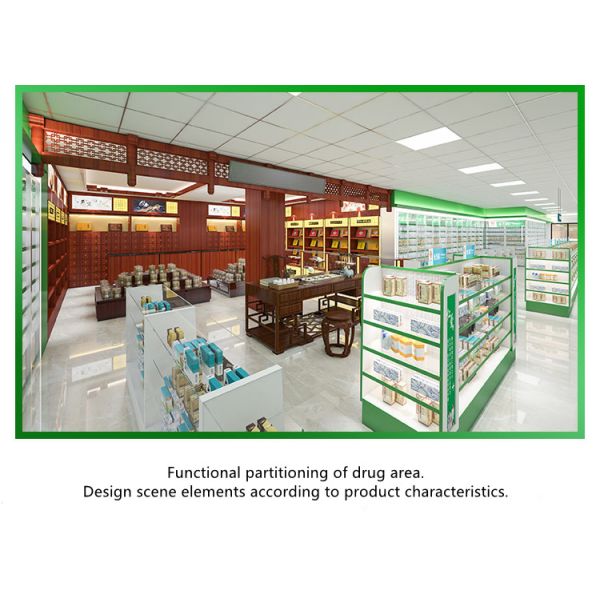 Multifunctional Pharmacy Display Shelves Pharmacy Medical Shop Racks