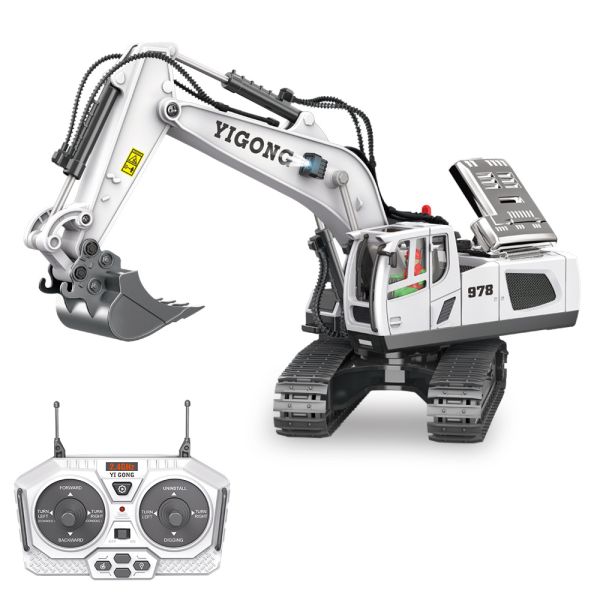 Exciting Children's Car Gifts Alloy Engineering Vehicle Series Remote Control Excavator