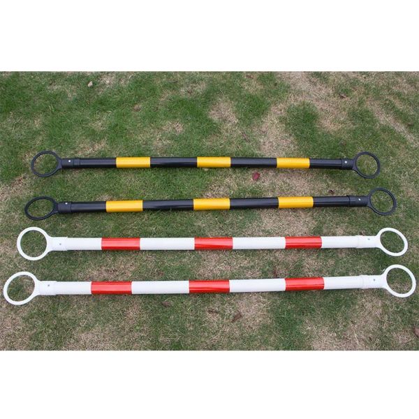2.2meters Traffic Cone Tail Pole Connector PVC Collapsible Retractable Traffic Cone Bar White Reflector Delineator Post