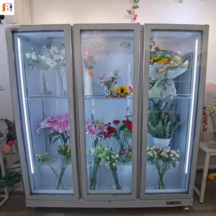 Merchandiser 2 Door Flower Cooler Single Temperature Floral Display Cooler