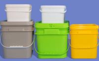 Cuve en plastique carré de qualité alimentaire, résistante aux chocs et légère, de 10 litres