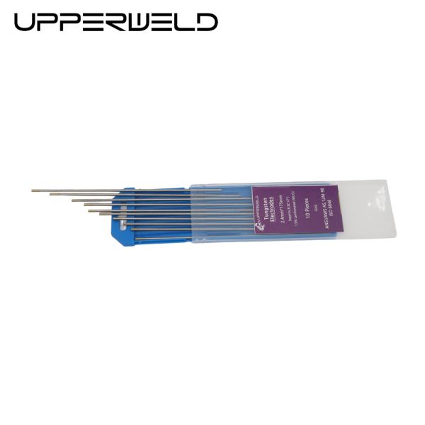 Electrodo de soldadura de tungsteno de tig con toriado rojo superior WT20 para acero al carbono e inoxidable