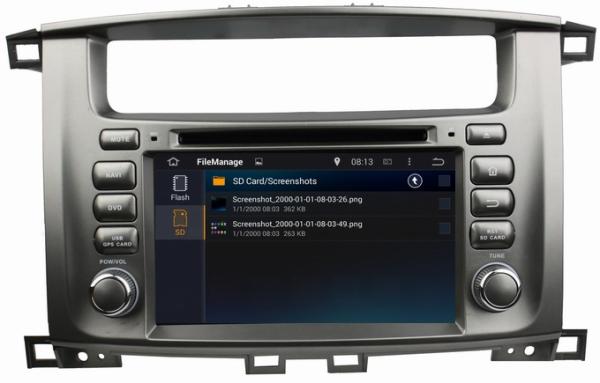 Ouchuangbo Toyota Land Cruiser 100 pure android 4.4 OS autoradio stereo dvd navi build in