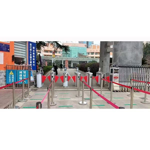 Anti Pinch Turnstile Flap Barrier Gate Stainless Steel SUS304 Train Station Turnstiles