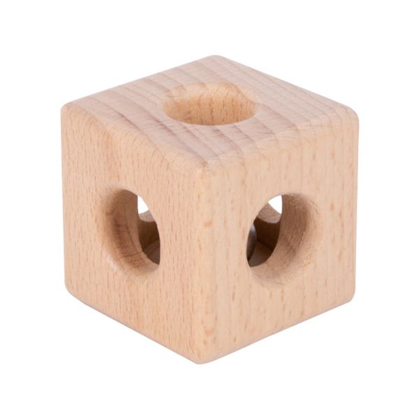 Montessori Teaching Aids Wooden Cube Egg Ball Cup Practice Grasping For Infants