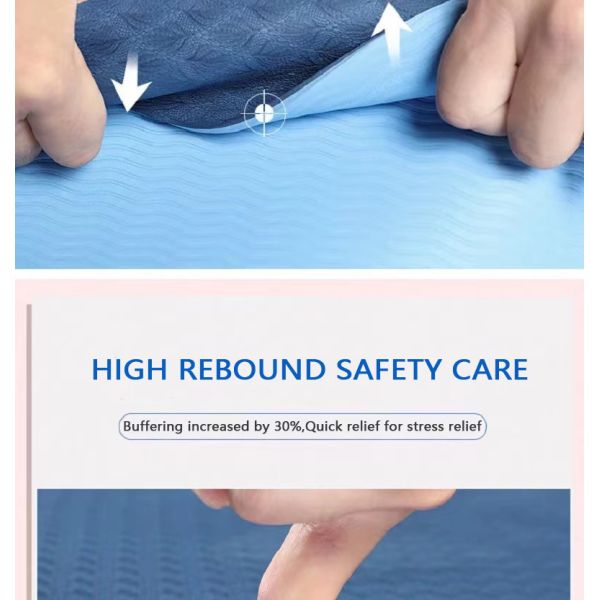 Home Non Slip Custom TPE Yoga Mat 6mm Sports Pilates Exercise Yoga Mat