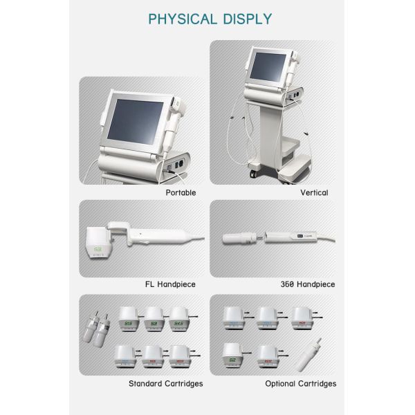 Appareil de beauté à ultrasons 220V-240V / machine de lifting facial Système de contourage du corps pour le commerce