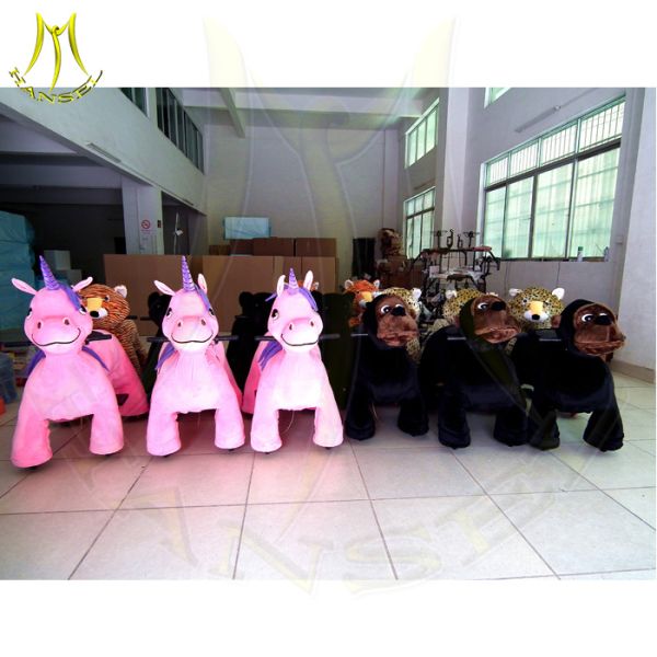 Hansel popular battery coin operated  indoor supermarket buy amusement rides car electric wheel walking dragon ride coin