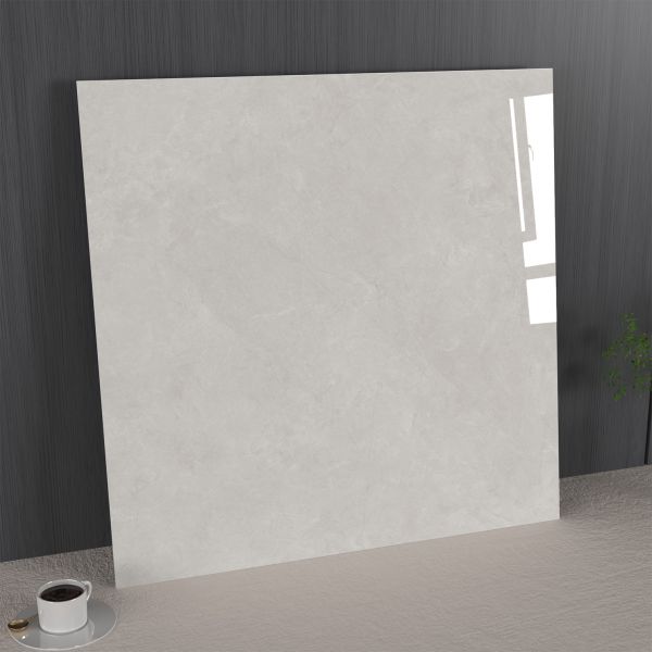 Gray Decorative And Stylish Indoor Floor 1mx1m Polished Glazed Porcelain Tile For Project And Shopping Mall
