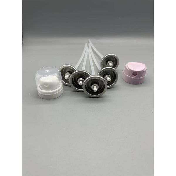 One Inch Aerosol Valve for Powder-Based Dry Shampoo with Tinplate Construction
