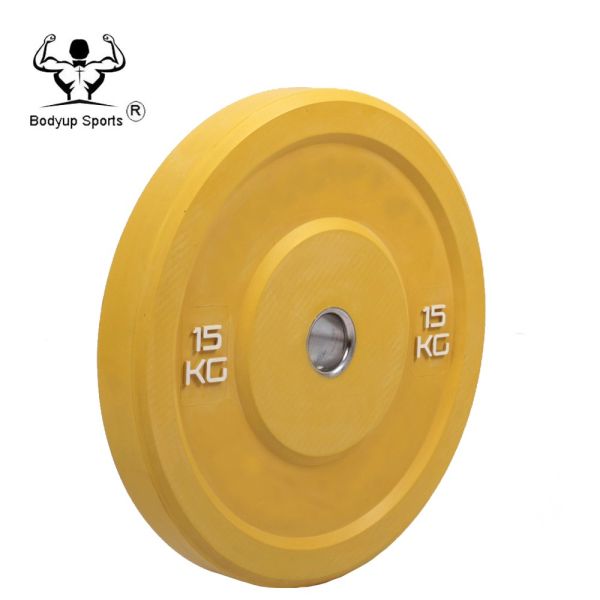 Pure Rubber Barbell Weight Plates , Crossfit Bumper Plates For Competition