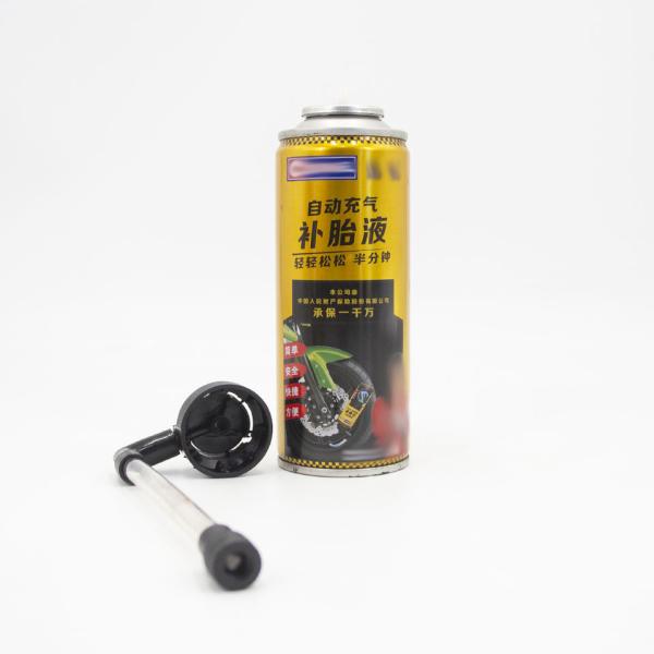 Tampa de spray aerossol de reparo de pneus sem corrosão OEM aceitável