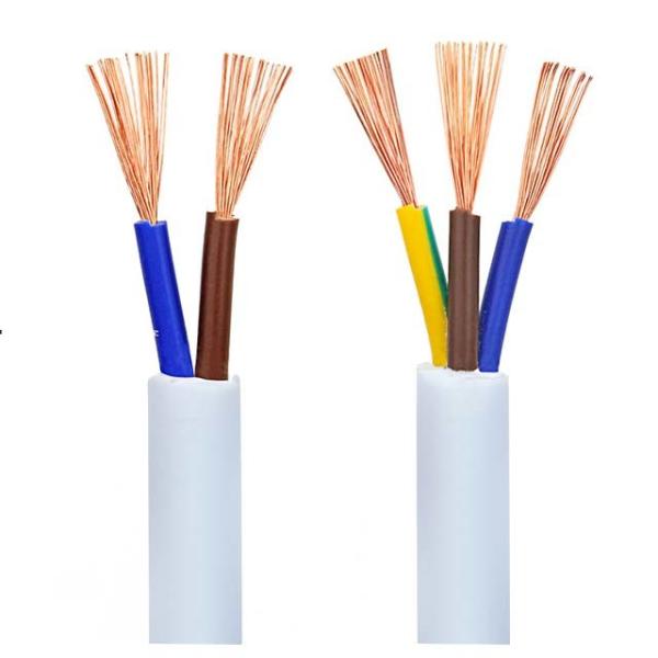 O Pvc revestiu o cabo elétrico Calibre de diâmetro de fios do núcleo de Rvv 2.5sq milímetro 2 dos cabos de fio