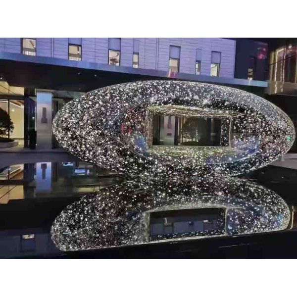 LED Stainless Steel Metal Landscape Sculpture 5.0 Meter Length