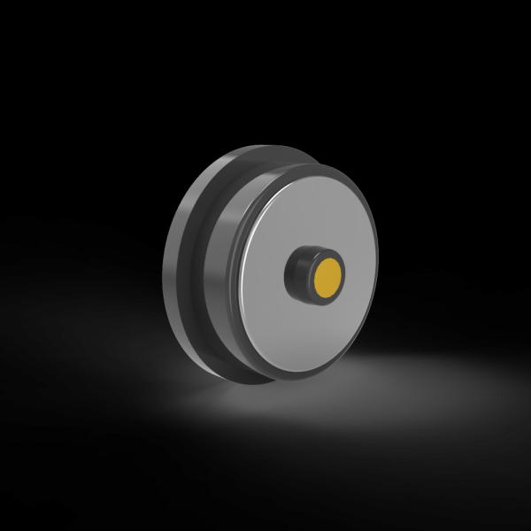 Dia 10.0mm round male and female magnetic dc cable connector with micro projector