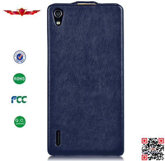 New Arrival Ultra Slim High Quality PU Flip Leather Cover Case For Huawei Ascend P7