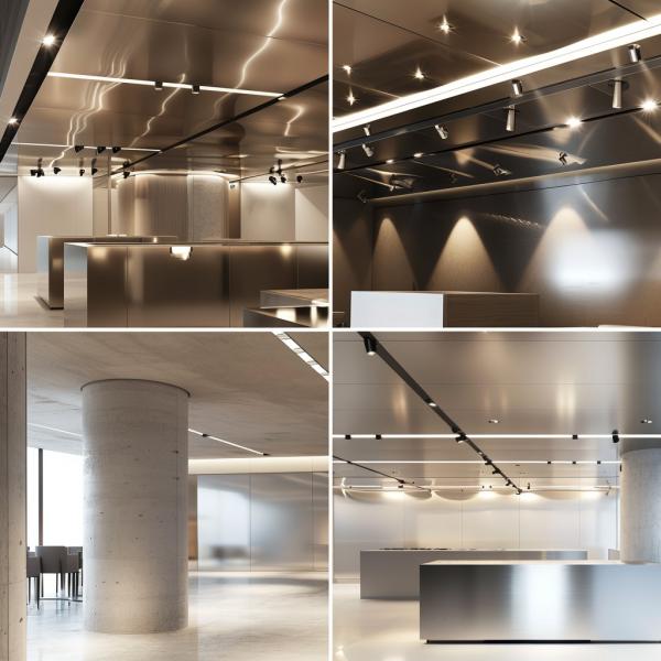 Customized Size 33.7 38.1 Stainless Steel Ceiling Systems With Long - Lasting Shine