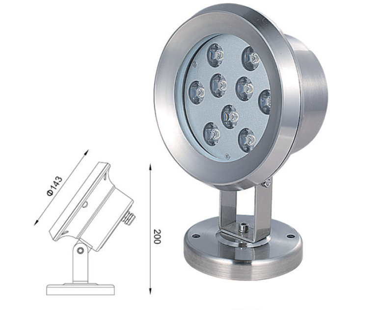 Расклассифицированная оценка IP68 СИД КРИ силы 9W 12W подводная светлая водоустойчивая