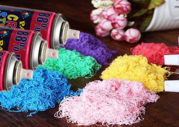 Colorful Non Flammable EN71 Party String Spray