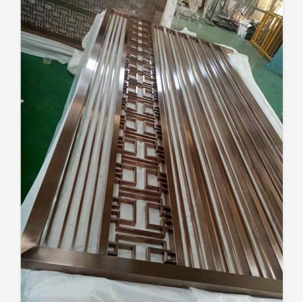 Customized size decorative metal room divider screen french style