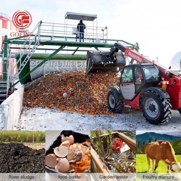 380v Bio Waste Chicken Manure Fermentation Organic Fertilizer Compost Turner