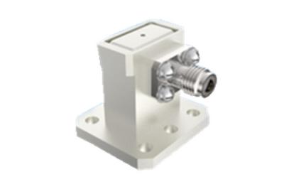 15GHz-22GHz K2.92mm Right Angle  to WR51 Waveguide Coaxial Adapter for Aerospace