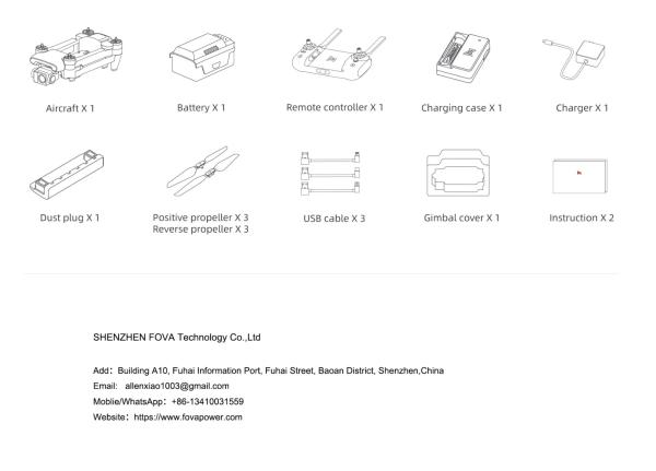 FOVA X8 Thermal Long-Endurance UAV 47min Flight 4K Video and FlySky FS-i6 Radio System with GPS/GLONASS/BeiDou/Galileo