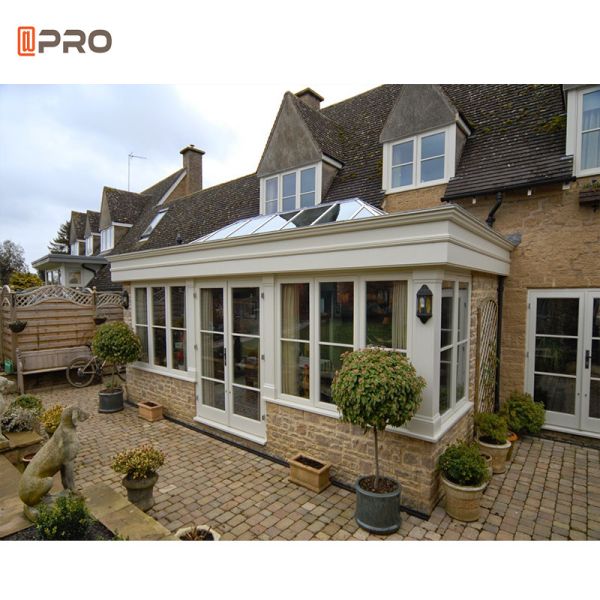 4 Season Aluminum Glass Sunroom For Solarium Customized Glass House