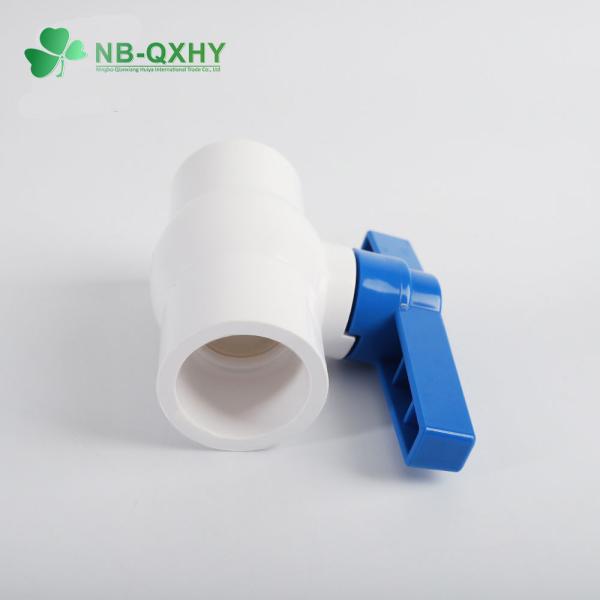 Manual Long Handle 63mm Plastic Valve for Water Supply Sch40 PVC Compact Ball Valve