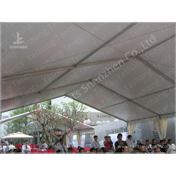 10X15 M White UV Protective Clear Span Fabric Buildings , Clear Span Marquee Hire