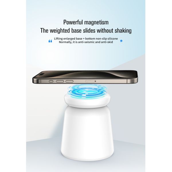 Эффективность зарядки ≥ 75% Многофункциональное беспроводное зарядное устройство с фиджетом спиннером с световым входом 5V/2.1A