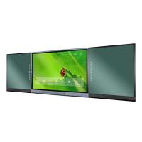 Tablero inteligente de 75 pulgadas con tableros laterales interactivos grabables para la escuela
