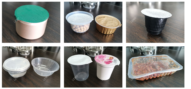 1 empaquetadora plástica rotatoria de la taza de la máquina 50g del lacre de la taza del agua 250KG de las cabezas