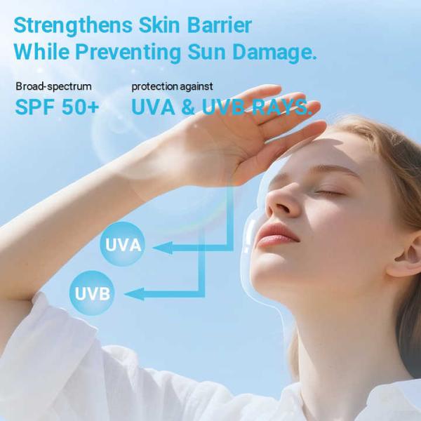 Protección UV a prueba de sudor Crema de protección solar SPF 30 SPF 50 Humectante de amplio espectro