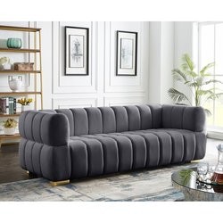 OEM Cheap price Luxury Sectional sofa set Green Color Velvet Upholstered sofas Furniture High-End North American style