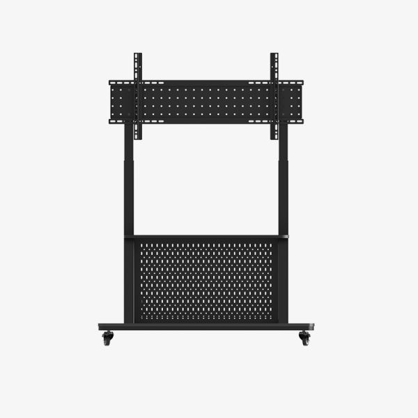 Carro con soporte de TV motorizado Jarshan con dos columnas, apto para pantallas de 100 pulgadas, carga máxima de 80 kg