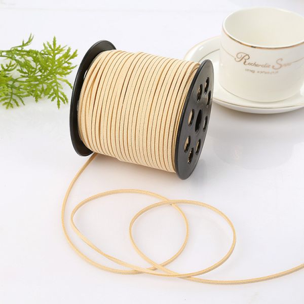 Сюэдовая кожа с бархатной лентой 3 мм с двусторонней лентой